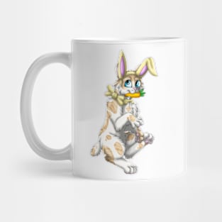 Bobtail BunnyCat: Cream Bicolor Tabby (Yellow) Mug